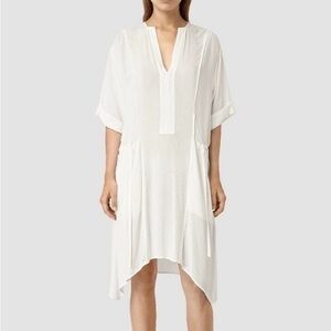 All Saints Flo Tunic Dress White Size 4